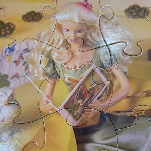 Barbie Puzzle 24 Piece 2000 Mattel Reading Bunny Scene Ages 3-7 Complete - Picture 7 of 7